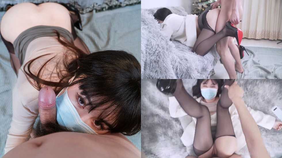 夜袭邻居人妻黑丝骑乘 高跟诱惑难挡欲火焚身
